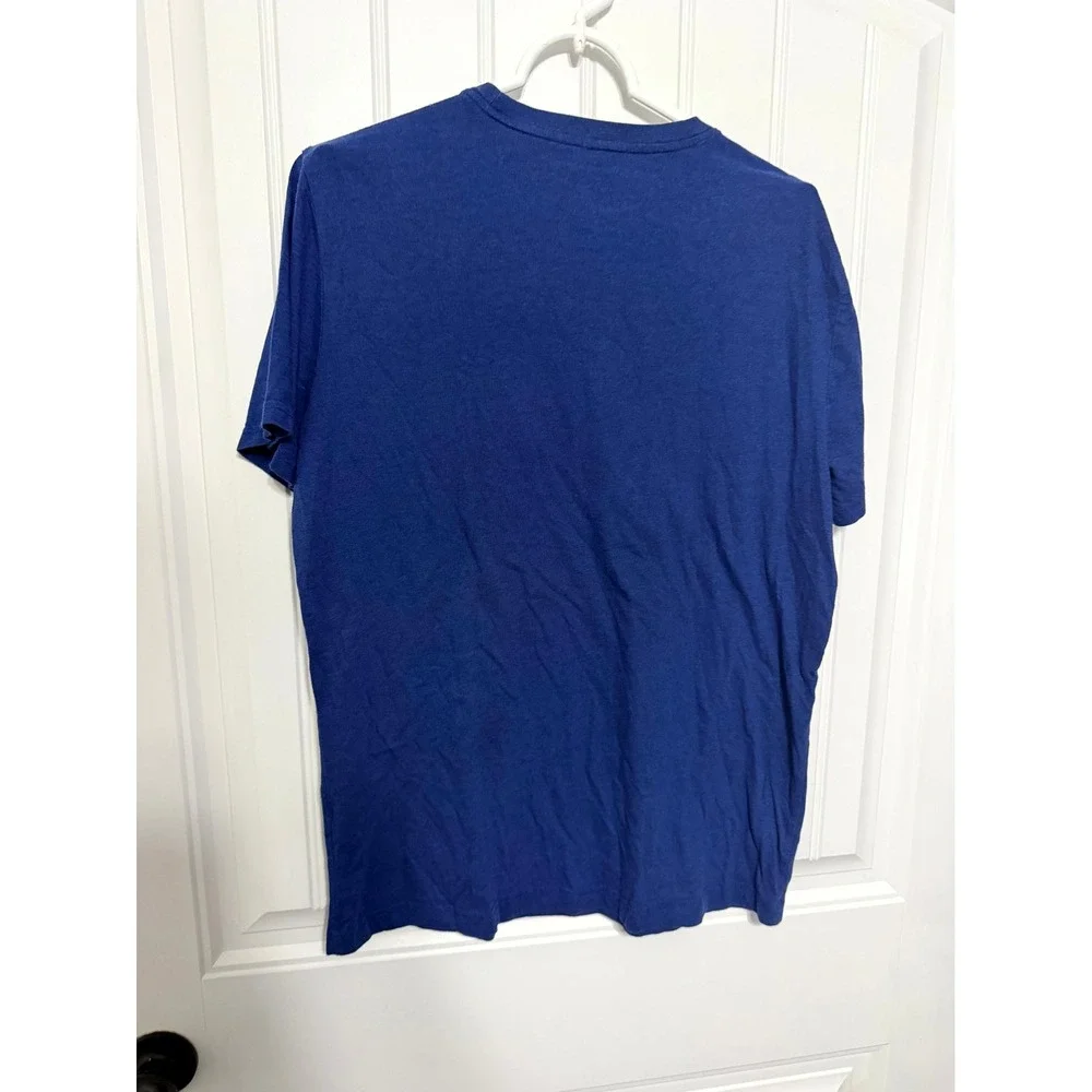Banana Republic Graphic T-Shirt Mens Large Blue Bicycle Eco Tee Short Sleeve